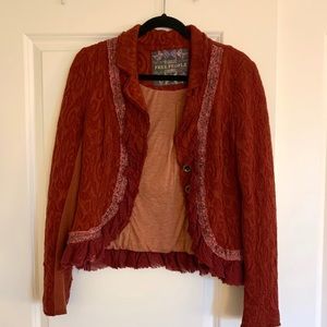 Free People Embellished Fall Jacket